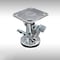 Service Caster 5" Stainless Steel Double Pedal Floor Truck Lck w/Top Plate SCC-SSFL500DP - alternate 1